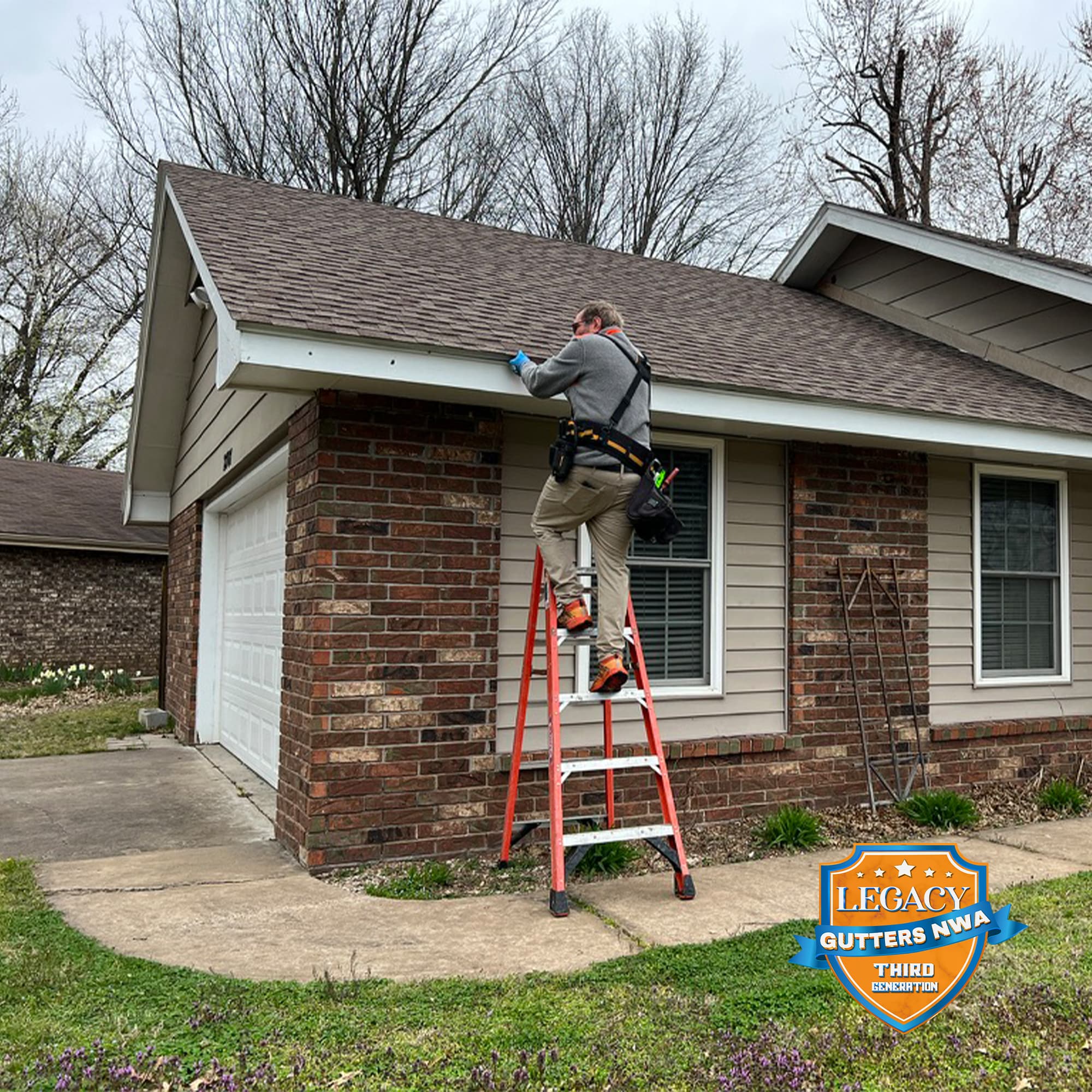 rain gutter installation Lowell, AR